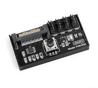 4PIN 12V pour contrôleur de vitesse PWM qui prend en charge la connexion de 4 ventilateurs avec vitesse réglable pour une performance de refroidissement optimale (1 pièce)