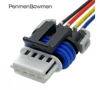 4pin Female 1 Pc With 15cm Wire Prise De Capteur De Pression De Température D'air D'admission Delphi, Connecteur Électrique Étanche Sfp, Bmw Toyota Nissan, 4 Broches, 15413116 "Nipseyteko