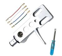 4pin Turntable Headshell with Wires Cartridge Replacement Holder for Home Entertainment Or Studio Use Cartridge Holder