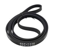 4PJE1236 Courroie d'entraînement de machine à laver à tambour J4 4PJE 1236 461975021821, compatible avec Whirlpool, C00315247 Courroie d'entraînement en caoutchouc for machine à laver(1pc4PJE1236)
