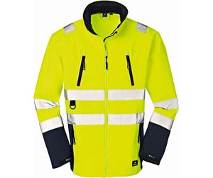 4PROTECT Pari d'avertissementrsVeste softshell Pittsburgh Jaune fluo/Navy XL