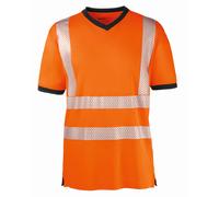 4PROTECT T-shirt haute visibilité Miami orange vif/gris 6XL