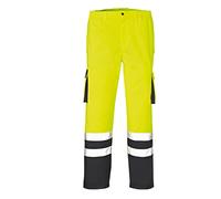 4PROTECT Warn-Wetterspantalon de protection Baltimore jaune fluo/navy S