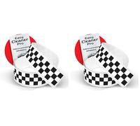 4R Quattroerre.it 10218 Checks Trim Stripes Bandes Adhésives à Carreaux, Noir et Blanc, 1 Pièce 5 x 99 cm (Lot de 2)