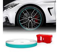 Quattroerre 10333 Bandes Wheel Trim Racing pour Les Jantes des Motos avec Applicateur, Vert Petronas, 7 mm x 6 MT