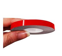 4R Quattroerre.it 10481 Trim Stripes Bandes Adhésives pour Voitures, Rouge, 7 mm x 10 MT