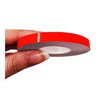 4R Quattroerre.it 10489 Trim Stripes Bandes Adhésives pour Voitures, Rouge Fluorescent, 7 mm x 10 MT