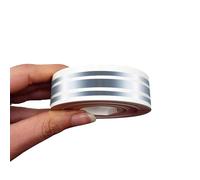 4R Quattroerre.it 10521 Trim Stripes Bandes Adhésives Triples pour Voitures, Argent, 3F 16 mm x 10 MT