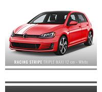 4R Quattroerre.it 10735 Bandes adhésives Racing Triple Maxi, Blanc, 120 mm x 5 MT