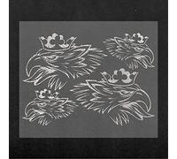 4R Quattroerre.it 1091 Lot de Stickers Griffon pour Camion Scania, Droit et Gauche, Argent, 50 x 35 cm