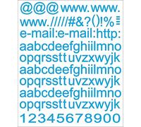 4R Quattroerre.it 1220 Kit Lettres Web Adhésives, Bleu