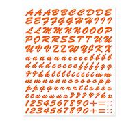 4R Quattroerre.it 1238 Kit Lettres Adhésives, Orange