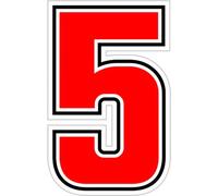 4R Quattroerre.it 13345 Nombre de Course 5 Sic., Rouge, 6,3 cm