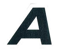 4R Quattroerre.it 14551 Lettre Adhésive A pour Vêtements, Noir