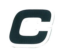 4R Quattroerre.it 14553 Lettre Adhésive C pour Vêtements, Noir