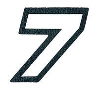 4R Quattroerre.it 14633 Nombre Adhésif 7 pour Vêtements, Blanc