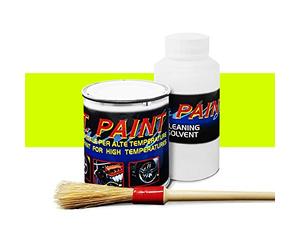 4R Quattroerre.it 16076 Peinture pour étrier de frein résistant aux hautes températures 100 ml Jaune fluo