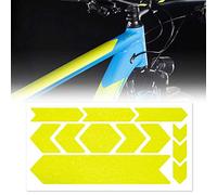 4R Quattroerre.it 16758 Autocollant de Protection Cadre Vélo MTB Rhino, Jaune Fluo, 35 x 17,5 cm