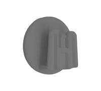 4R Quattroerre.it 1753 Clip pour télépéage, système de fixation amovible, rond, 3 cm, gris