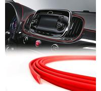 4R Quattroerre.it 19950 Trim Stripes Profil à Clipser pour intérieur de Voiture, Rouge, 3 mm x 3 m