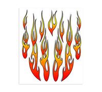 4R Quattroerre.it 32100 Autocollant Flammes, 20 x 24 cm