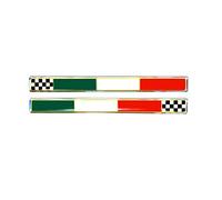 4R Quattroerre.it 32110 Autocollant 3D Drapeau Italie Damier Droite Gauche HQ, 110 x 10 mm