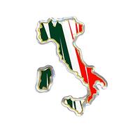 4R Quattroerre.it 32121 Autocollant 3D Silhouette de l'Italie HQ, 48 x 65 mm