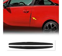 4R Quattroerre.it 3D Profils Protecteurs Porte Saveurs pour Voiture, Noir Metallisé, Lot de 2