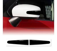 4R Quattroerre.it 3D Profils Protecteurs Rétroviseurs Saveurs pour Voiture, Noir, Lot de 2