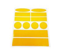 4R Quattroerre.it 4014 Lot d'autocollants réfléchissants pour vélo Jaune 14 x 16 cm