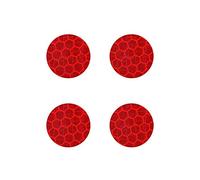 4R Quattroerre.it 4072 Lot de 4 Autocollants réfléchissants pour Jantes Diamond Rouge