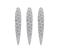 4R Quattroerre.it 5556 Autocollants réfléchissants Arrows Diamond Flat, Blanc, Lot de 3