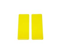 4R Quattroerre.it 5757 Adhésifs Fluo-Réfractifs 3D Rectangles, Jaune Fluo, Lot de 2 Pièces