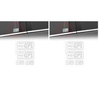 4R Quattroerre.it 6220 Autocollants Alarme GPS Véhicule Contrôlé, Blanc (Lot de 2)