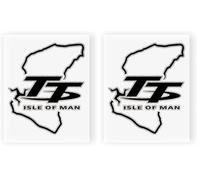 4R Quattroerre.it 6337 Autocollant Isle of Man (Lot de 2)