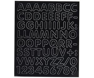 4R Quattroerre.it 892 Kit Lettres Adhésives, Noir