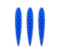 4R Quattroerre.it Adhésif 3D Diamond Refractive Flèches, Bleu, Lot de 3 Pièces