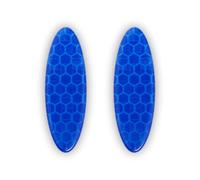 4R Quattroerre.it Adhésif 3D Diamond Refractive Ovales, Bleu, Lot de 2 Pièces