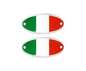 4R Quattroerre.it Adhésif 3D Ovals Italie, Lot de 2, 56 x 28 mm
