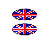 4R Quattroerre.it Adhésif 3D Ovals Royaume-Uni, Lot de 2, 56 x 28 mm