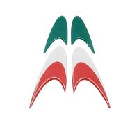 4R Quattroerre.it Adhésif 3D Racing Wing, Couleurs Italiennes Effet Métallisé