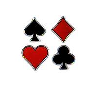 4R Quattroerre.it Adhésif 3D Symboles de Cartes à Jouer