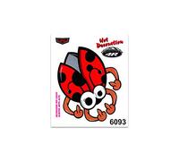 4R Quattroerre.it Adhésif Coccinelle, 10 x 12 cm
