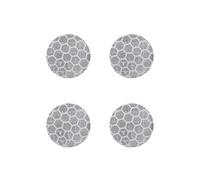 4R Quattroerre.it Adhésif Diamond Refractive Cercles, Blanc, Lot de 4 Pièces