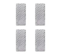 4R Quattroerre.it Adhésif Diamond Refractive Rectangles, Blanc, Lot de 4 Pièces