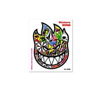 4R Quattroerre.it Adhésif Sticker Bomb Visage Feu, 10 x 12 cm