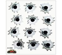 4R Quattroerre.it Adhésif Trous de Balle, 14 x 16 cm