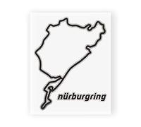 4R Quattroerre.it Adhésifs Circuit Nürburgring, 10 x 12 cm, Green, Black