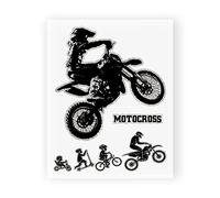 4R Quattroerre.it Adhésifs Motocross, 10 x 12 cm