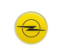 4R Quattroerre.it Autocollant 3D Compatible avec Opel, Produit sous Licence (Jaune, 58 mm)
